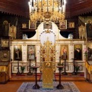 The iconostasis in the church of st. John Climacus